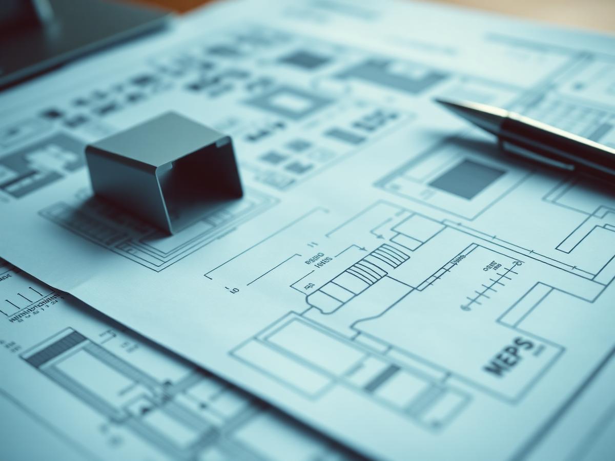 MEP engineering drawings and ductwork schematics